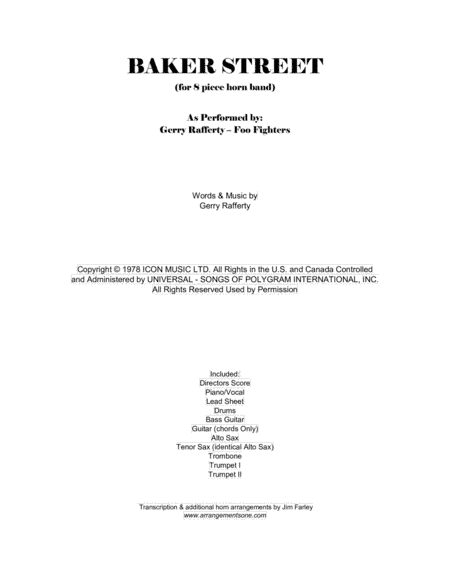 Baker Street (arr. Jim Farley www.arrangementsone.com)