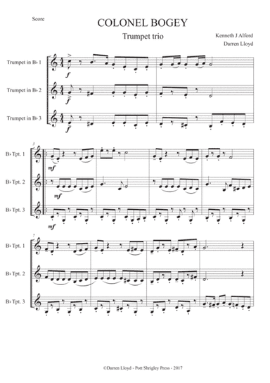 Colonel Bogey - Trumpet Trio (arr. Darren Lloyd)