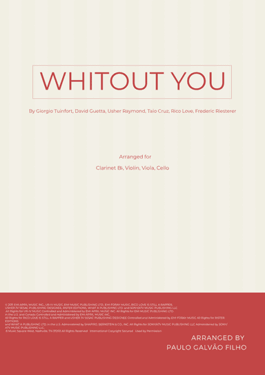 Without You (arr. Paulo Galvao Filho)