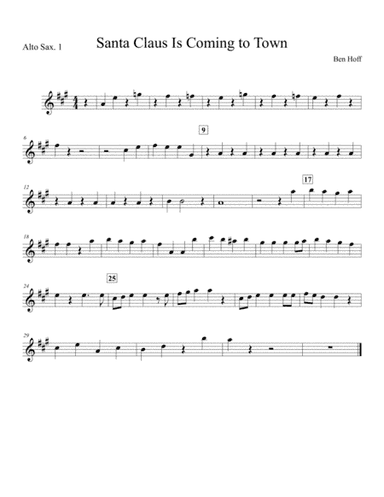 Santa Claus Is Comin' To Town (arr. Benjamin Hoff)