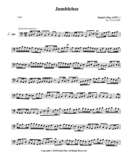 Jumblebee (Opus 318) (Bass Solo)