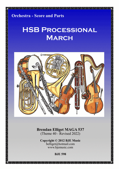 HSB Processional March - Orchestra Score and Parts PDF