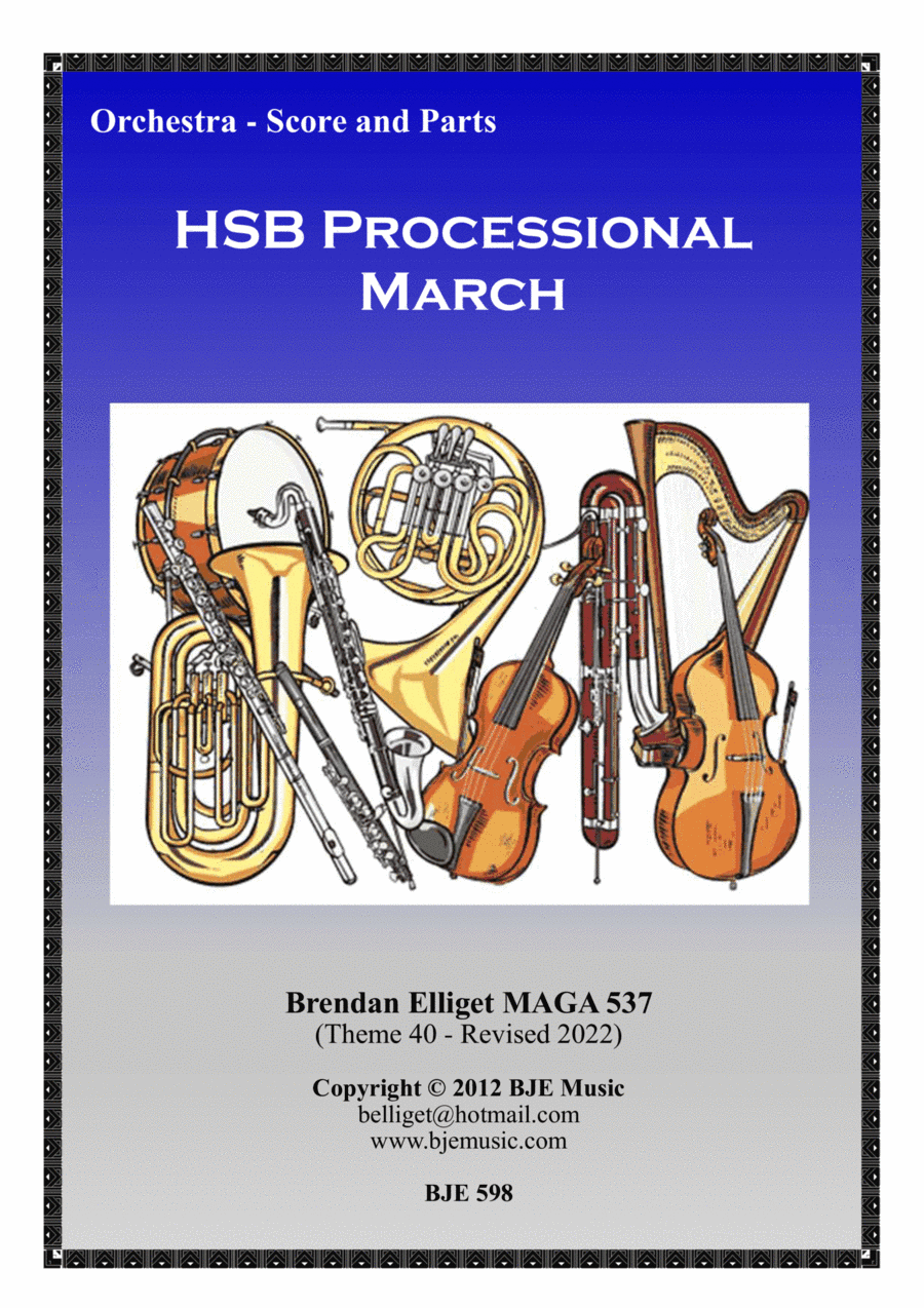 HSB Processional March - Orchestra Score and Parts PDF