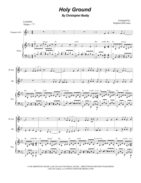 Holy Ground (arr. Stephen DeCesare)
