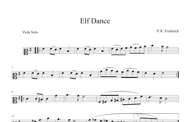 Elf Dance (Viola Solo)