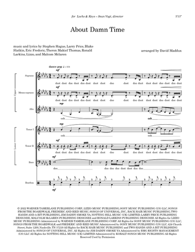 About Damn Time (arr. David Maddux)