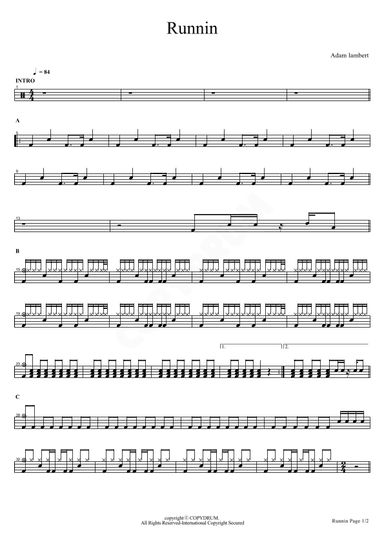 Runnin' (arr. COPYDRUM)