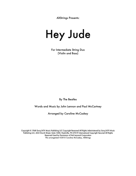 Hey Jude (arr. Caroline McCaskey)