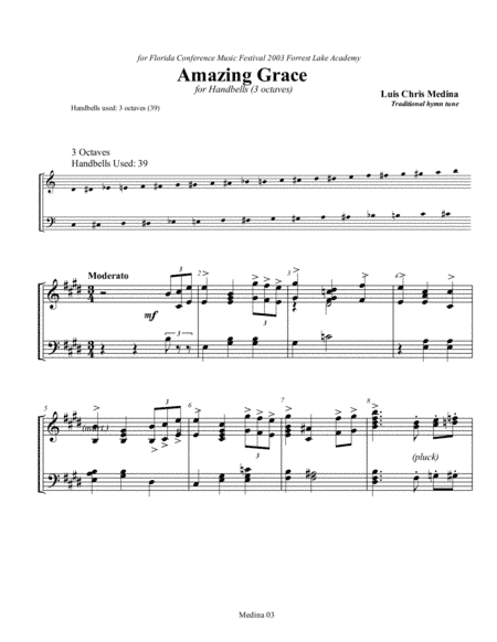 Amazing Grace (arr. Luis Chris Medina)