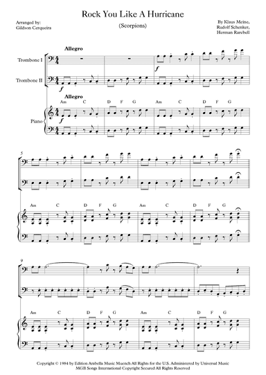 Rock You Like A Hurricane (arr. Gildson Cerqueira)