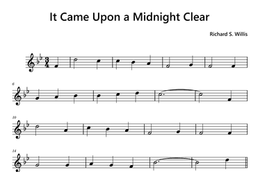 It Came Upon a Midnight Clear (arr. Funtom)