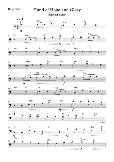 Hand of Hope and Glory (Elgar) (arr. Fabio Eduardo de Oliveira)