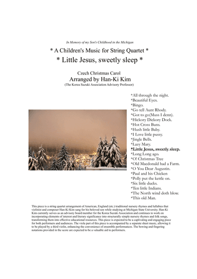 Little Jesus sweetly sleep (For String Quartet) (arr. Han-Ki Kim)