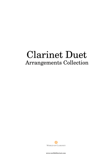 Enjoy Duo! 19 pieces for two clarinets (arr. Saho Omukai)
