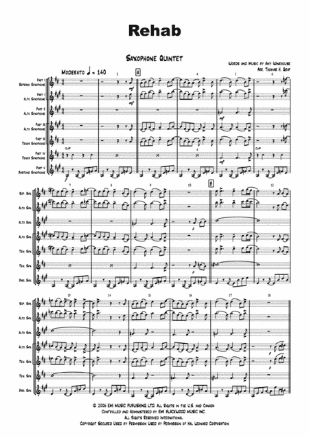 Rehab (arr. Thomas H. Graf)