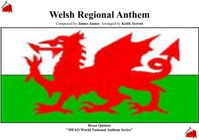 Welsh/Cornish/Breton Regional Anthem (Land of my Fathers) for Brass Quintet (World National Anthem (arr. Keith Terrett)