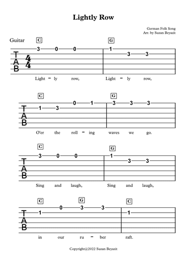 Lightly Row (arr. Suzan Beyazit)