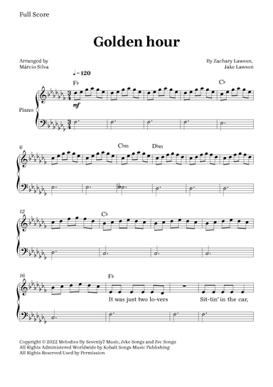 Golden Hour (arr. Márcio Silva)