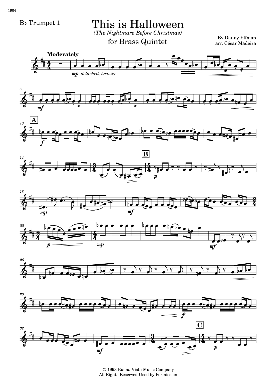 This Is Halloween (arr. César Madeira)