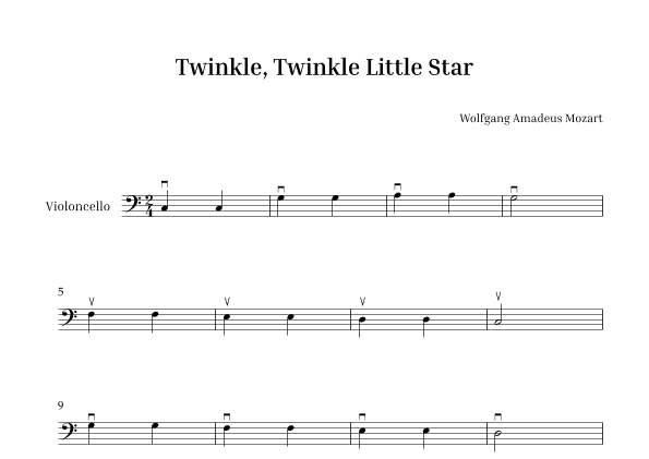 Twinkle, Twinkle Little Star (arr. Peter Andrew)