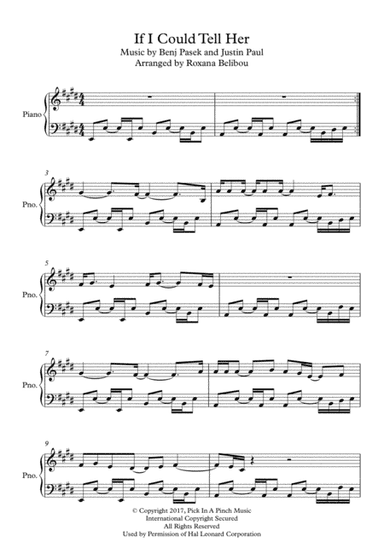 If I Could Tell Her (arr. Roxana Belibou)