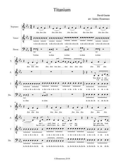 Titanium (arr. Justine Desannaux)