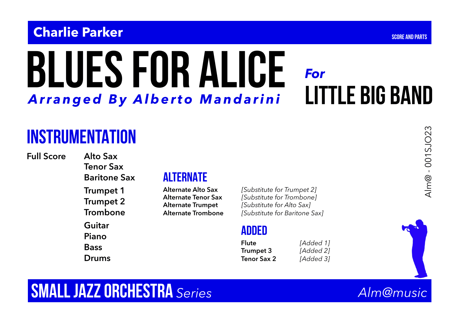 Blues For Alice (arr. Alberto Mandarini)