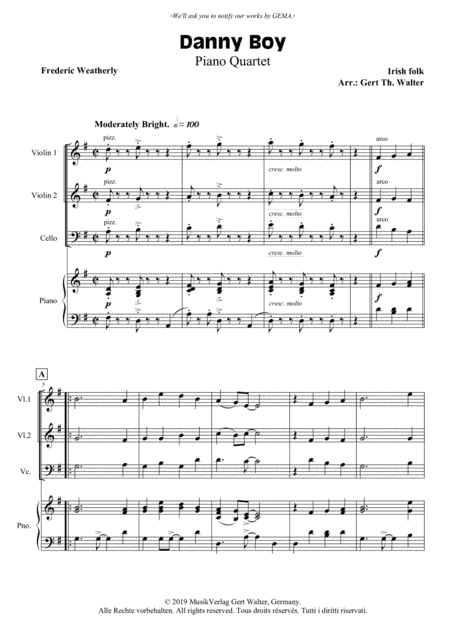 Danny Boy (arr. Gert Th. Walter)