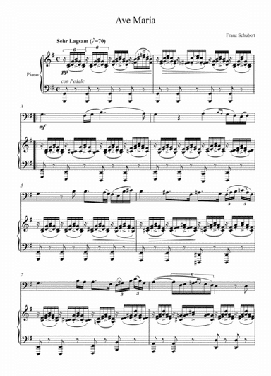 Franz Schubert - Ave Maria (Violoncello Solo) (arr. André Laitano)