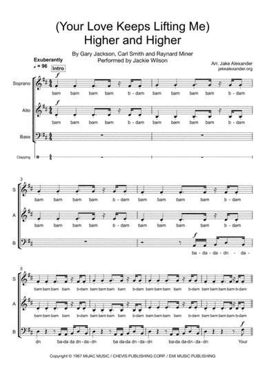 (your Love Has Lifted Me) Higher And Higher (arr. Jake Alexander)