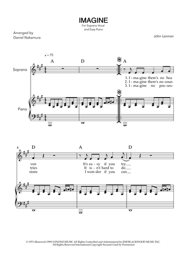 Imagine (arr. Daniel Nakamura)