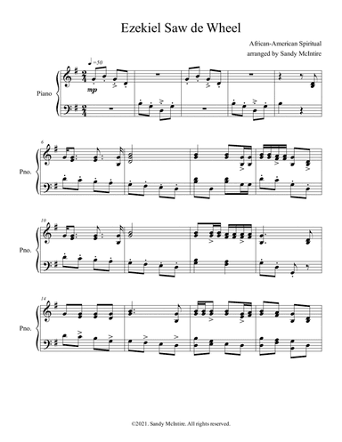 Ezekiel Saw de Wheel (arr. Sandy McIntire)