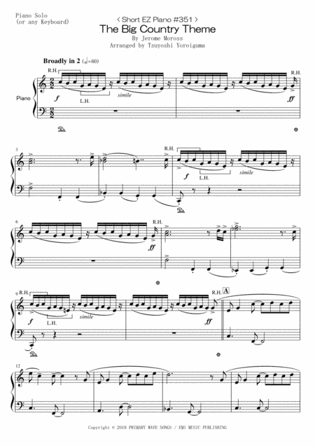 The Big Country (arr. Tsuyoshi Yoroiguma)