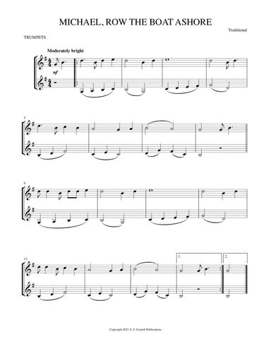 Michael, Row the Boat Ashore (arr. Mark Phillips)