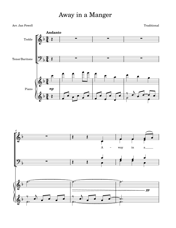 Away in a Manger (arr. Jan Powell)