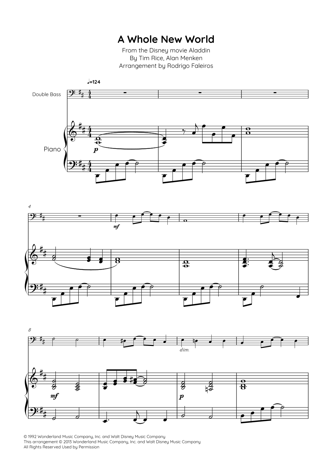 A Whole New World (arr. Rodrigo Faleiros)
