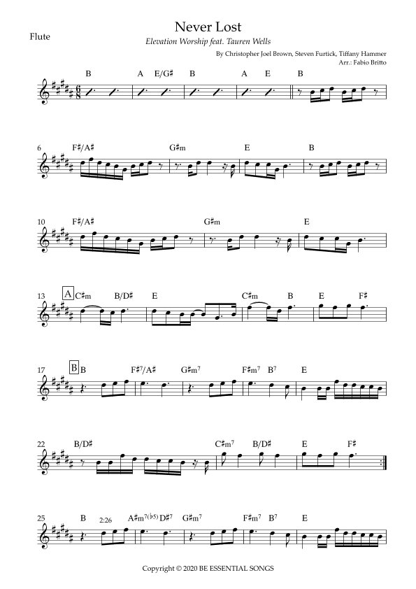Never Lost (arr. Fabio Britto)