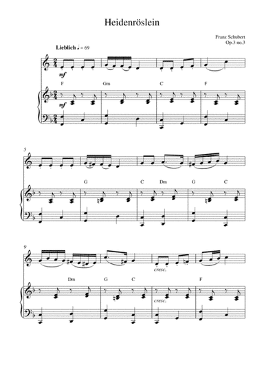 Heidenröslein (op.3 no.3) (arr. Kaiserin Rebecca)