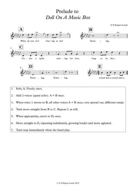 Doll On A Music Box (arr. Ollie Kaiper-Leach)