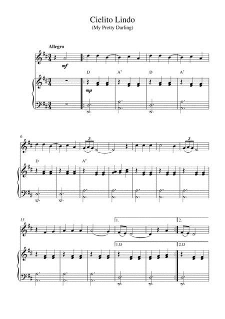 Cielito Lindo (My Pretty Darling) (arr. Kaiserin Rebecca)