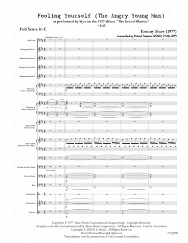 Fooling Yourself (the Angry Young Man) (arr. Patrick Sheehan)