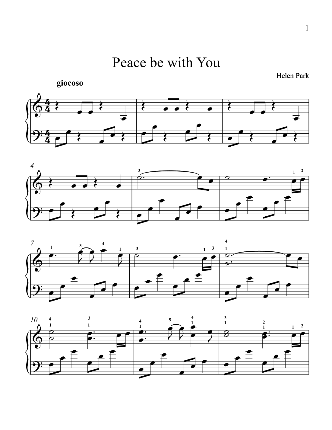 Peace be with You