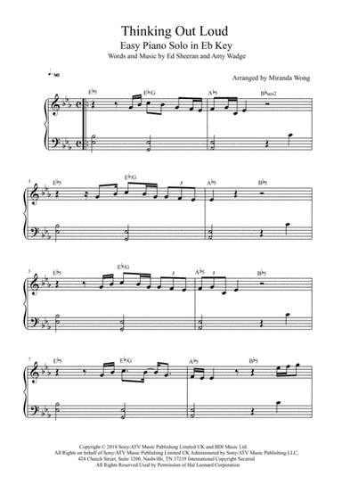 Thinking Out Loud (arr. Miranda Wong)