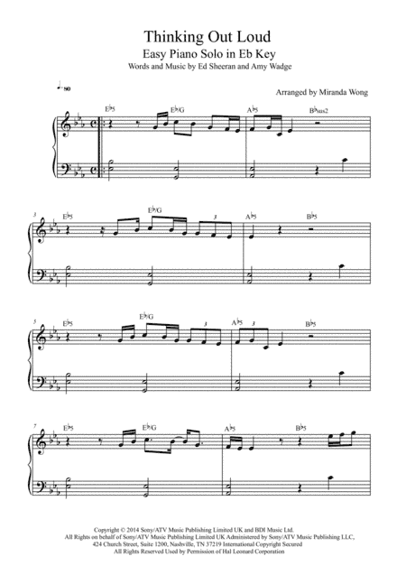 Thinking Out Loud (arr. Miranda Wong)