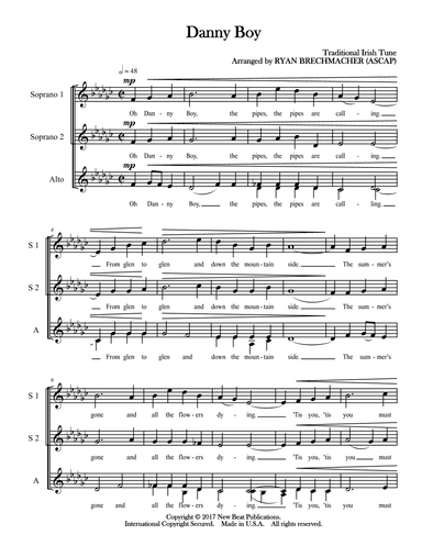 Danny Boy (arr. Ryan Brechmacher)