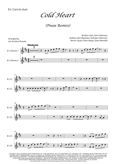 Cold Heart (pnau Remix) (arr. Luís Gustavo Rossato)
