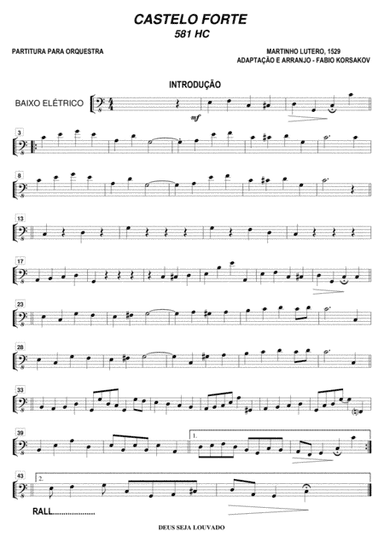 CASTELO FORTE - MARTINHO LUTERO (arr. Publicado por Maestro Arranjador)