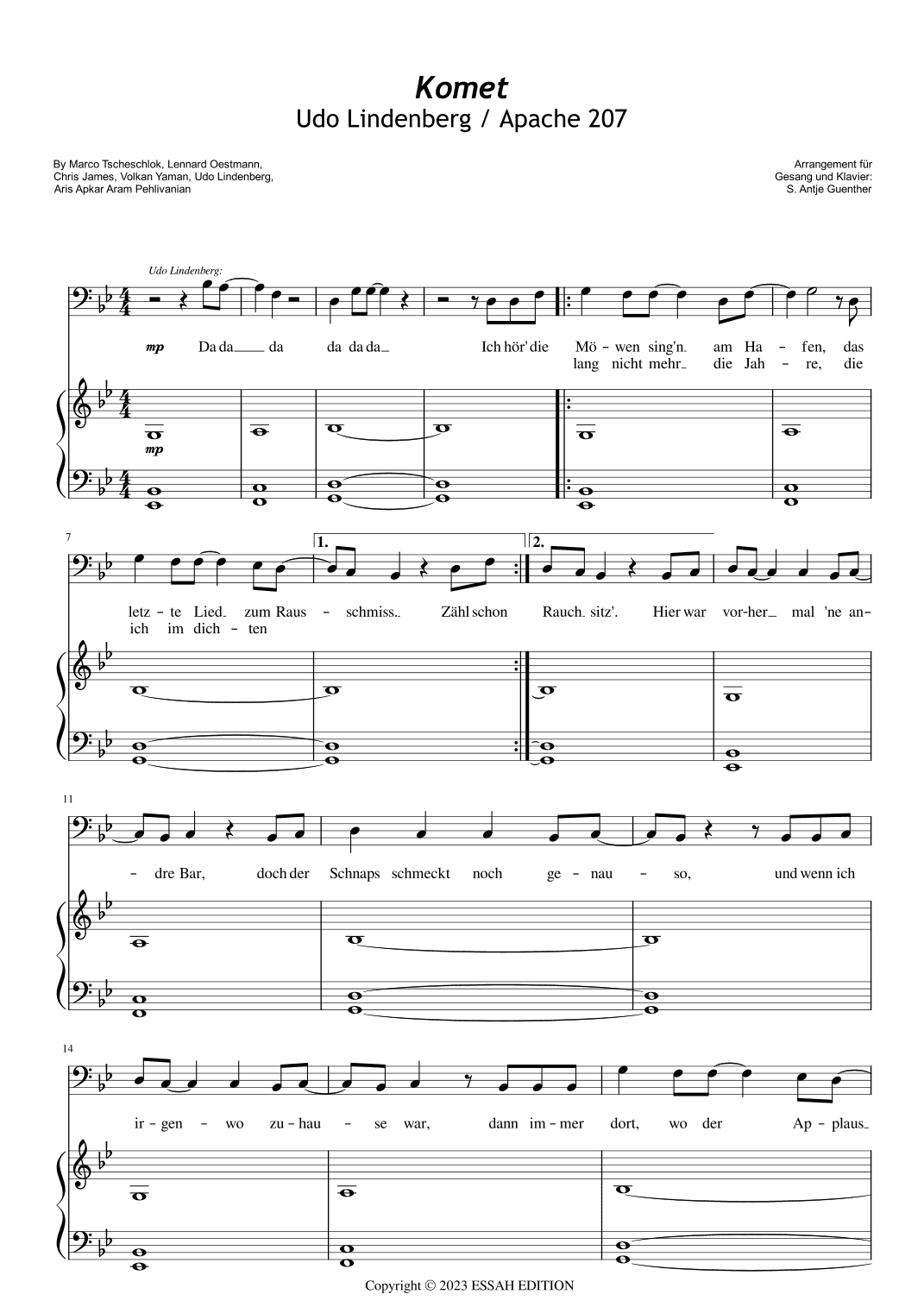 Komet (arr. Antje Günther)
