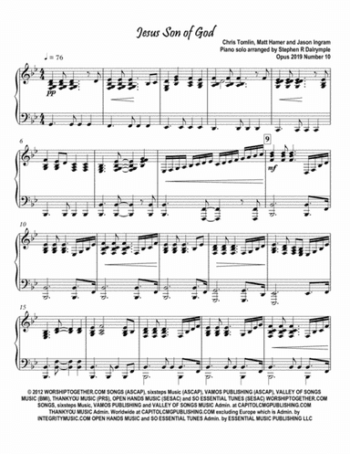 Jesus, Son Of God (arr. Stephen R. Dalrymple (Dalrymple Designs))