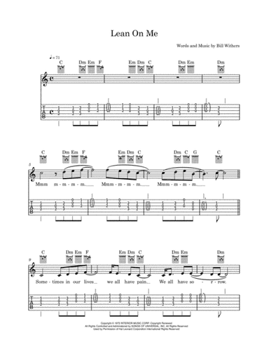 Lean On Me (arr. Christopher Wallace)